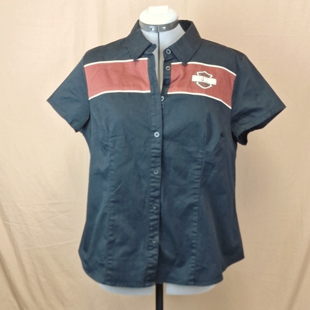 Harley Davidson Women's Petite L Black